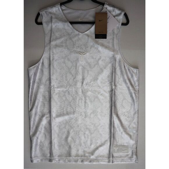 KB x Nike FZ0934-100 Men's Sz L White Dri-FIT Reversible Basketball Jersey - Picture 9 of 16